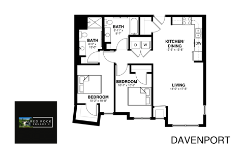 a floor plan of a house with a bedroom and a living room